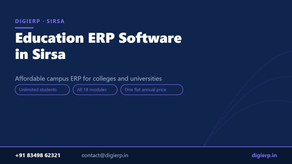 DigiERP campus ERP software for colleges and universities in Sirsa