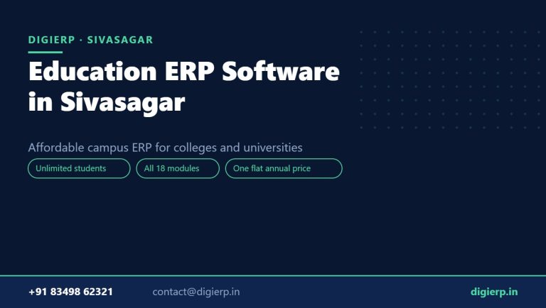 DigiERP campus ERP software for colleges and universities in Sivasagar
