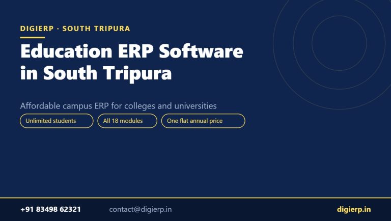 DigiERP campus ERP software for colleges and universities in South Tripura