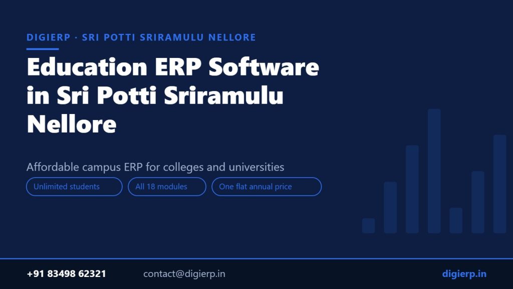DigiERP campus ERP software for colleges and universities in Sri Potti Sriramulu Nellore