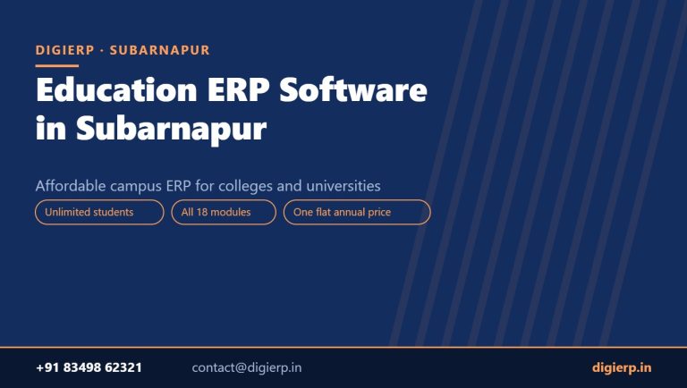 DigiERP campus ERP software for colleges and universities in Subarnapur