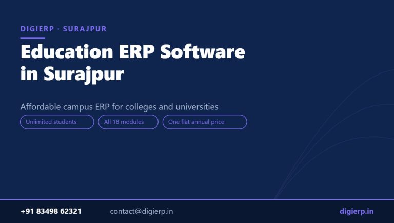 DigiERP campus ERP software for colleges and universities in Surajpur