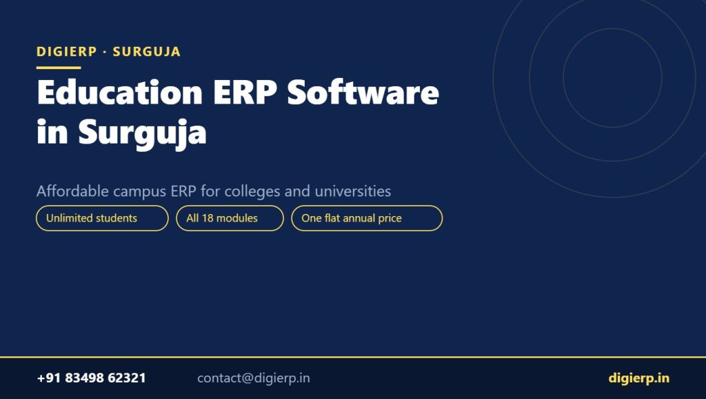 DigiERP campus ERP software for colleges and universities in Surguja