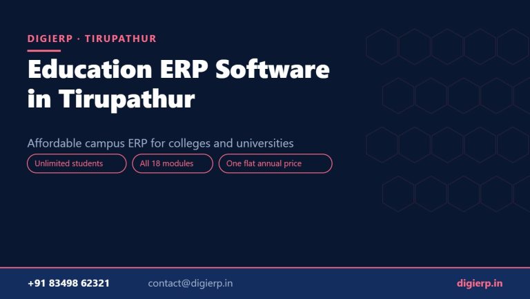 DigiERP campus ERP software for colleges and universities in Tirupathur