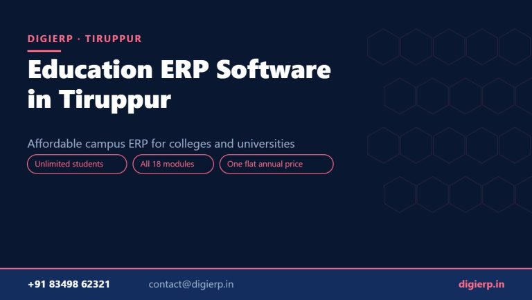 DigiERP campus ERP software for colleges and universities in Tiruppur