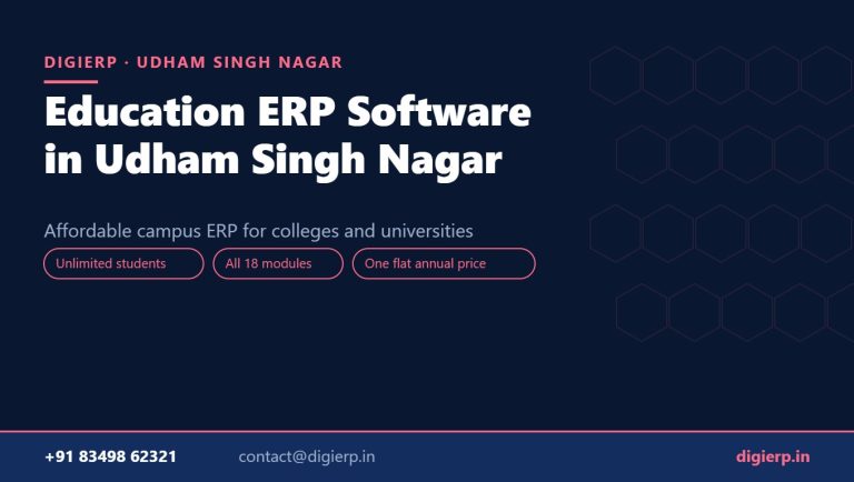 DigiERP campus ERP software for colleges and universities in Udham Singh Nagar