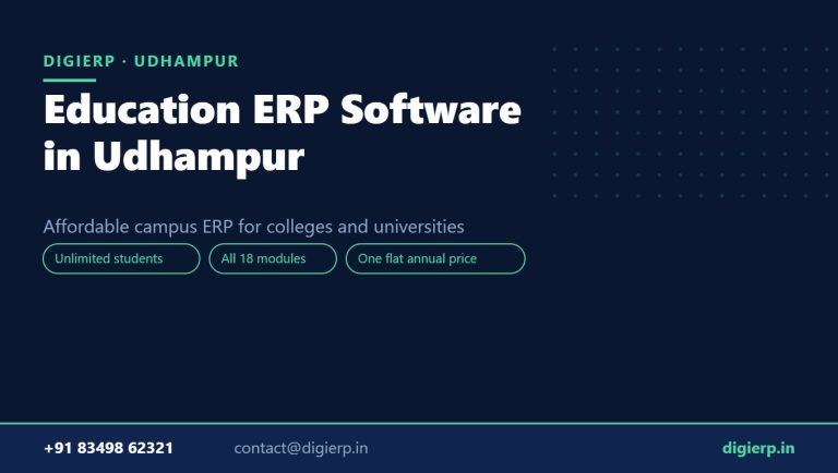 DigiERP campus ERP software for colleges and universities in Udhampur