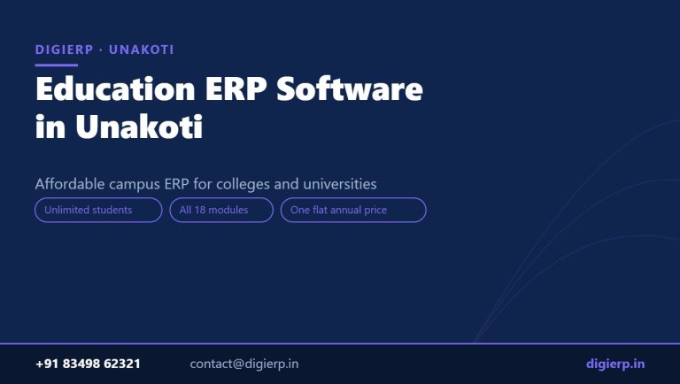 DigiERP campus ERP software for colleges and universities in Unakoti
