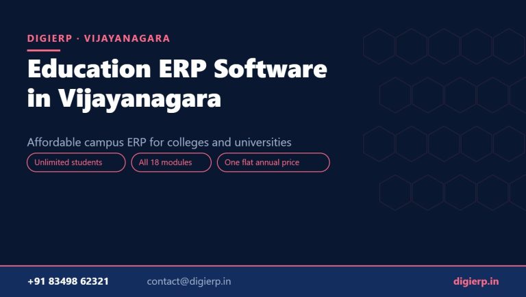 DigiERP campus ERP software for colleges and universities in Vijayanagara