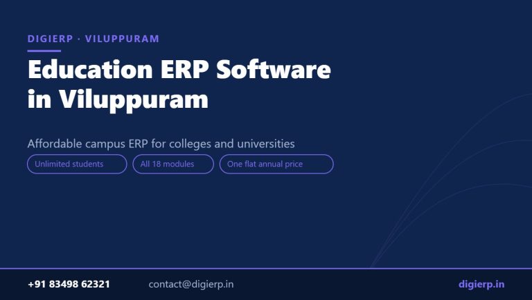 DigiERP campus ERP software for colleges and universities in Viluppuram