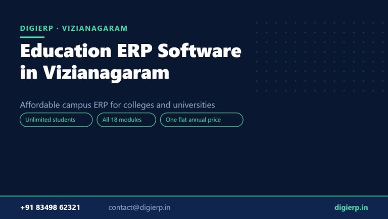 DigiERP campus ERP software for colleges and universities in Vizianagaram
