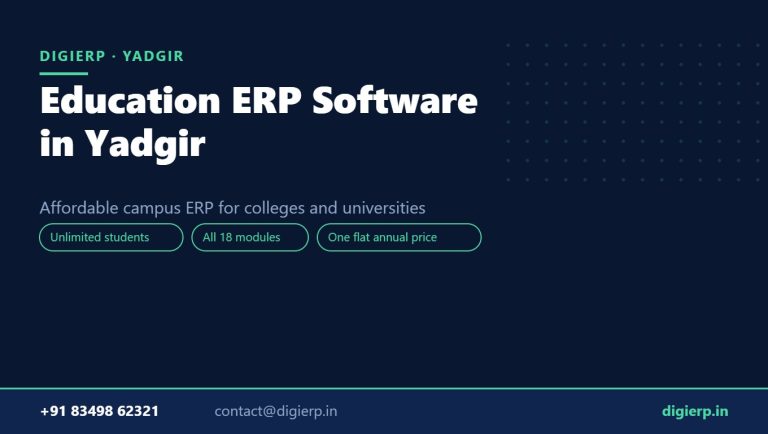 DigiERP campus ERP software for colleges and universities in Yadgir