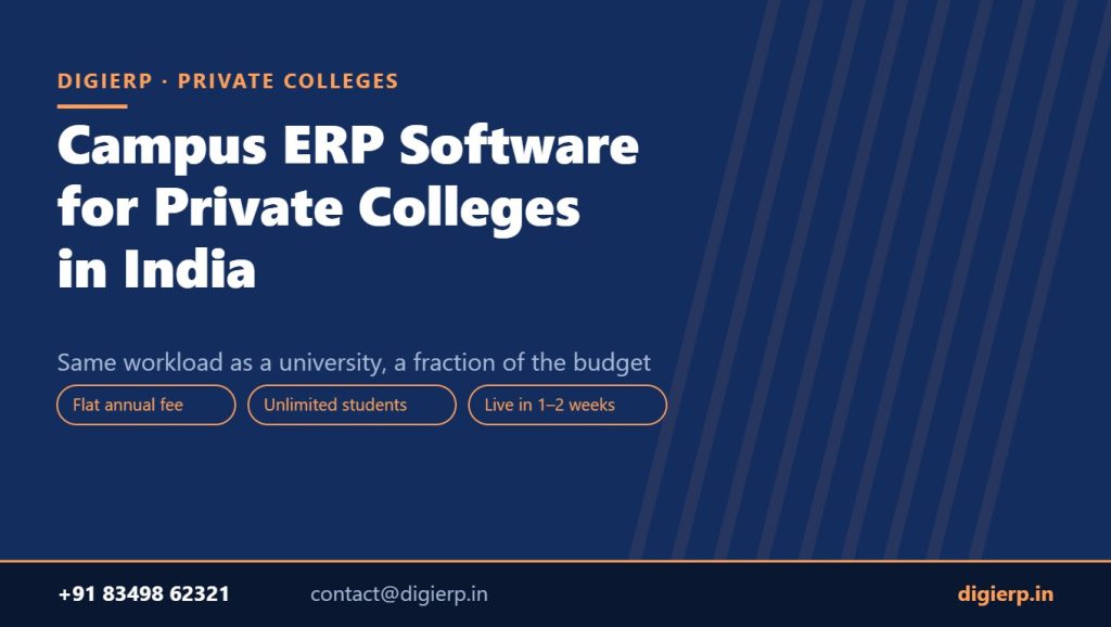 Best education ERP software for private colleges in India — DigiERP