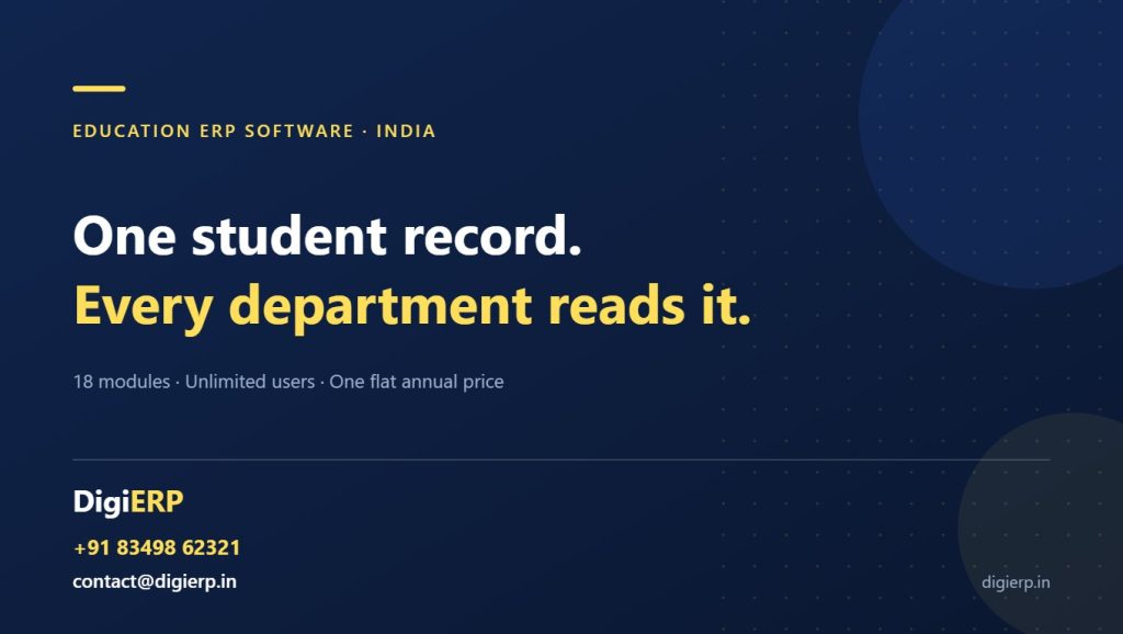 DigiERP education ERP software for colleges and universities in India