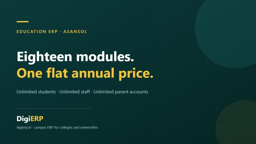 Affordable DigiERP education ERP for colleges and universities in Asansol, West Bengal