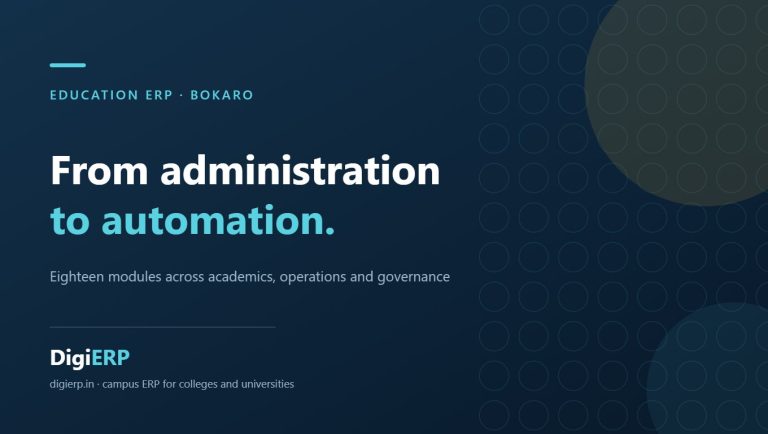 Affordable DigiERP education ERP for colleges and universities in Bokaro, Jharkhand
