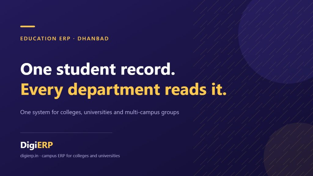 Affordable DigiERP education ERP for colleges and universities in Dhanbad, Jharkhand