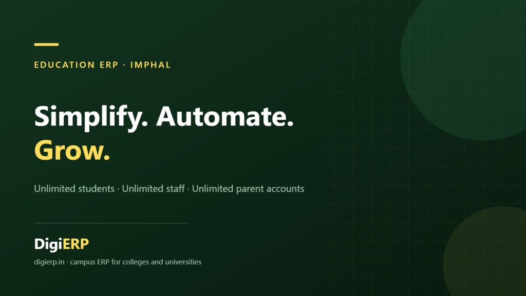 Affordable DigiERP education ERP for colleges and universities in Imphal, Manipur