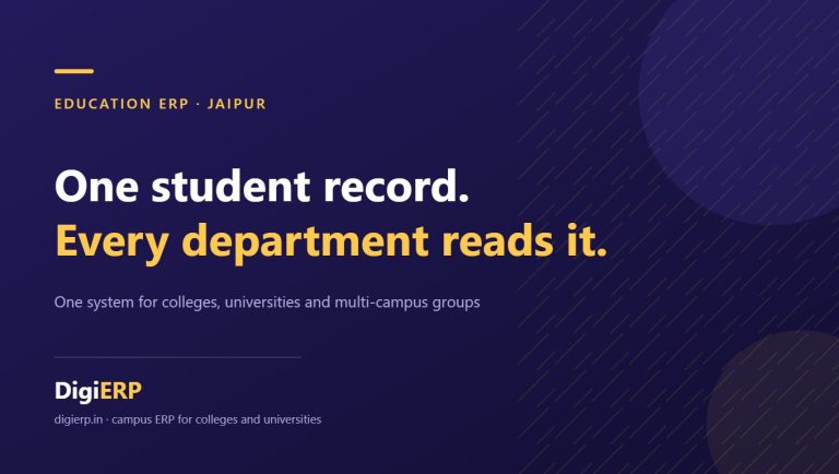 Affordable DigiERP education ERP for colleges and universities in Jaipur, Rajasthan