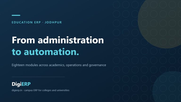 Affordable DigiERP education ERP for colleges and universities in Jodhpur, Rajasthan