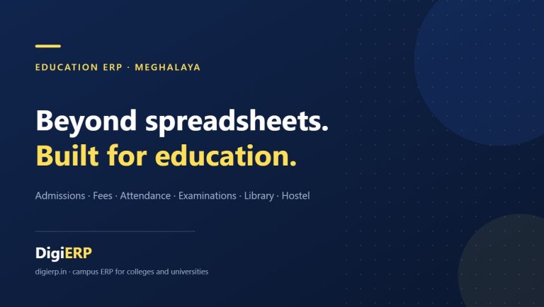 DigiERP education ERP for colleges and universities in Meghalaya