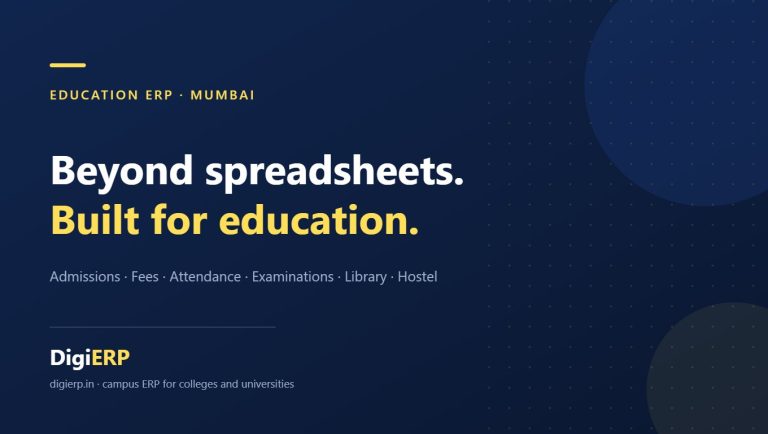 Affordable DigiERP education ERP for colleges and universities in Mumbai, Maharashtra