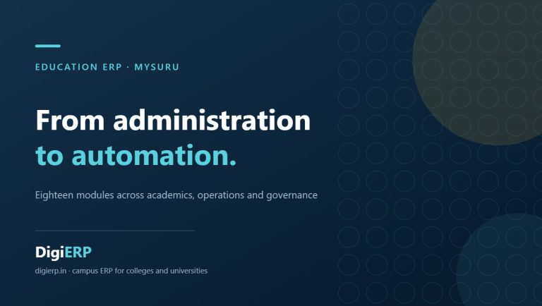 Affordable DigiERP education ERP for colleges and universities in Mysuru, Karnataka