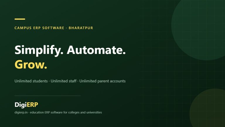 Affordable DigiERP campus ERP software for colleges and universities in Bharatpur, Rajasthan