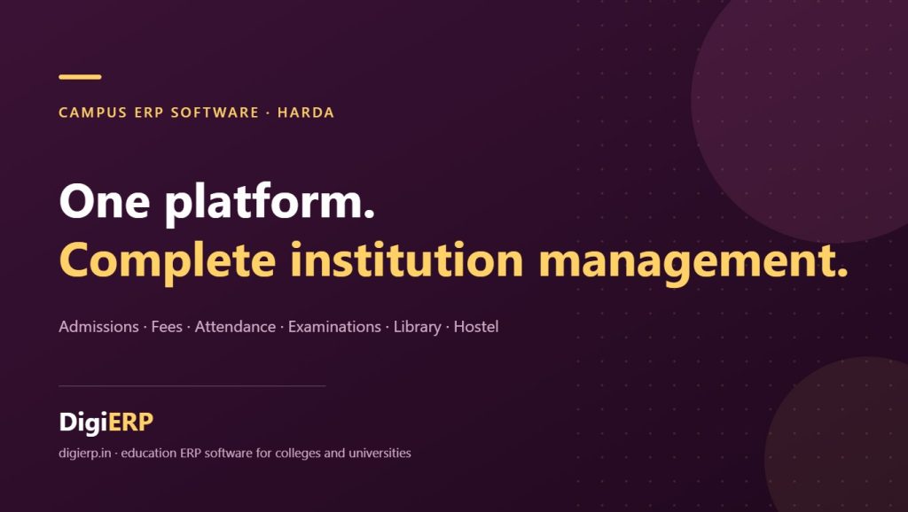 Affordable DigiERP campus ERP software for colleges and universities in Harda, Madhya Pradesh