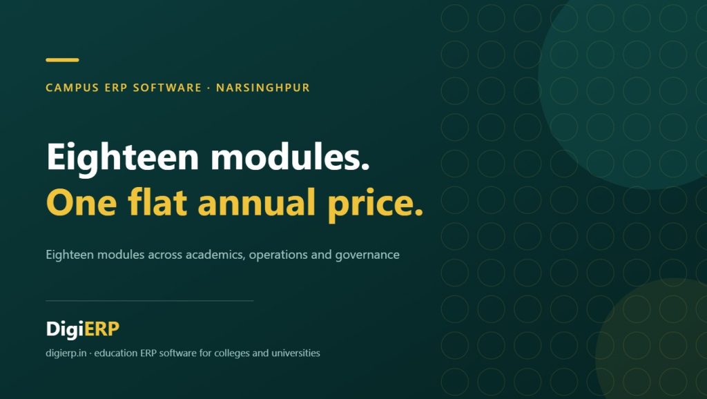 Affordable DigiERP campus ERP software for colleges and universities in Narsinghpur, Madhya Pradesh