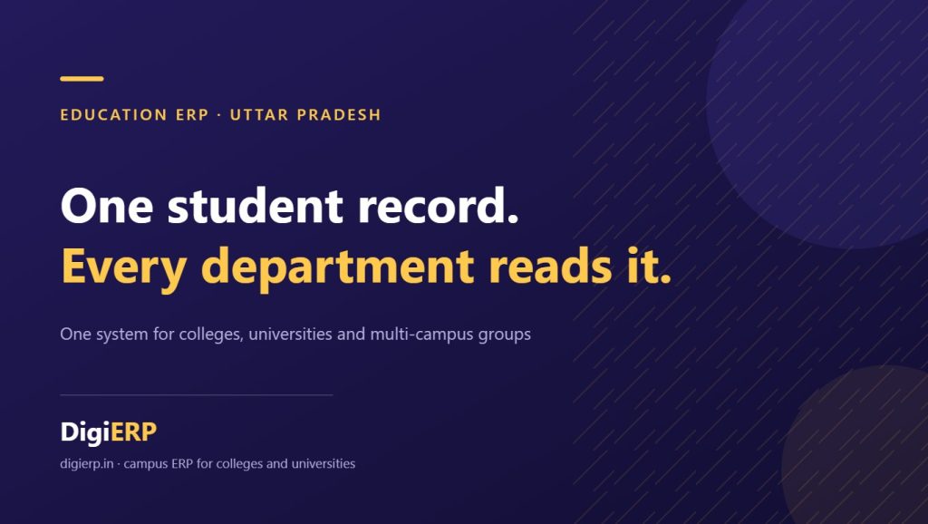 DigiERP education ERP for colleges and universities in Uttar Pradesh