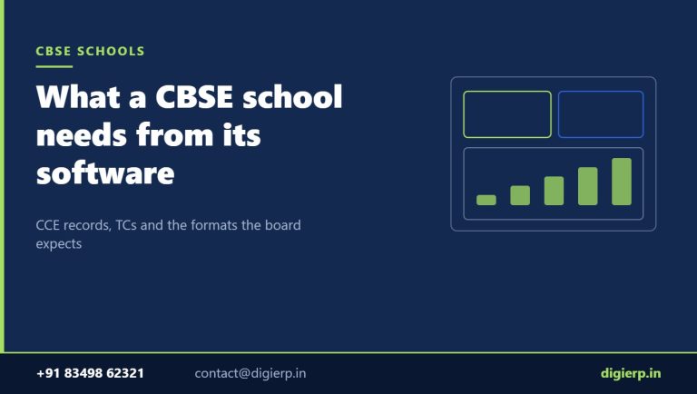 School management software for CBSE schools in India