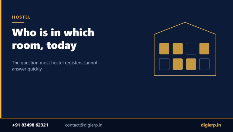Hostel management software for colleges in India — room allocation and occupancy