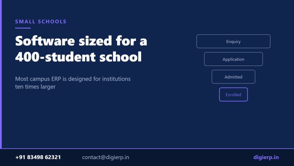 School ERP software for small and mid-sized schools in India