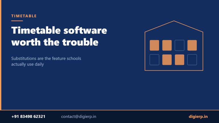 Timetable management software for schools and colleges